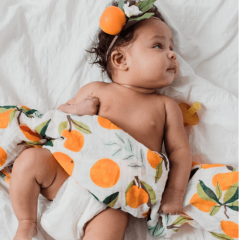 Clementine Swaddle Blanket