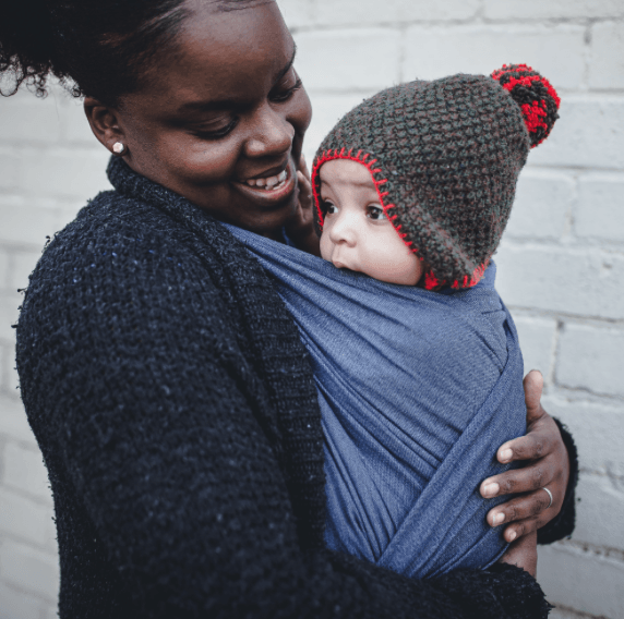 Woven ring sling top