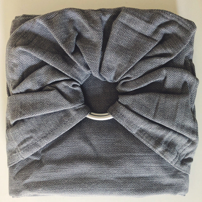 Girasol Gray Herringbone Ring Sling