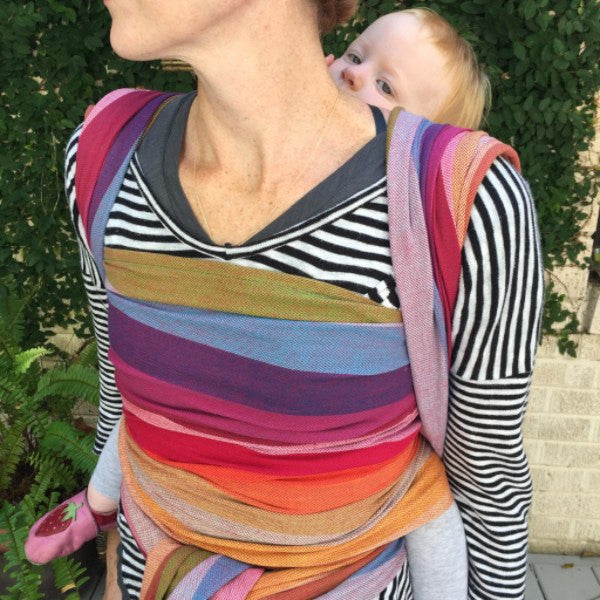 Exclusive Girasol Mercado Red Weft Woven Wrap